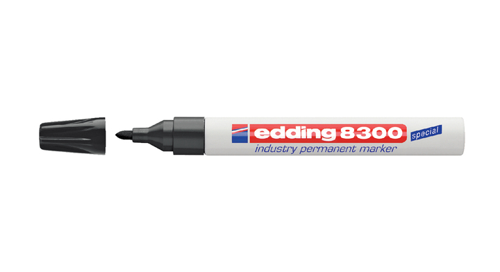 Viltstift edding 8300 perm rond 1-3mm zwart
