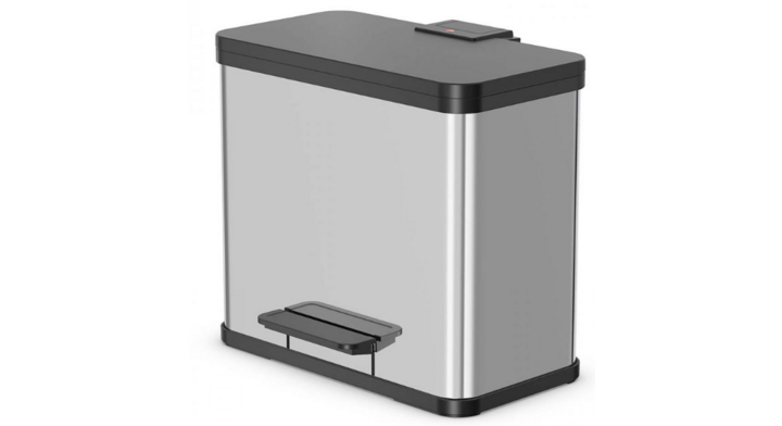 Hailo Öko Trio Plus, pedaalemmer, 3x9 liter, RVS, VB 016232