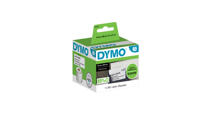 Etiket dymo labelprint visitekaart 89x51mm niet zk(s0929100)