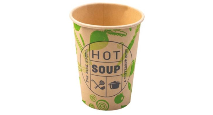 Soepbeker, 250ml/8oz, bamboe, 'Hot Soup' (1000 stuks) | OP=OP