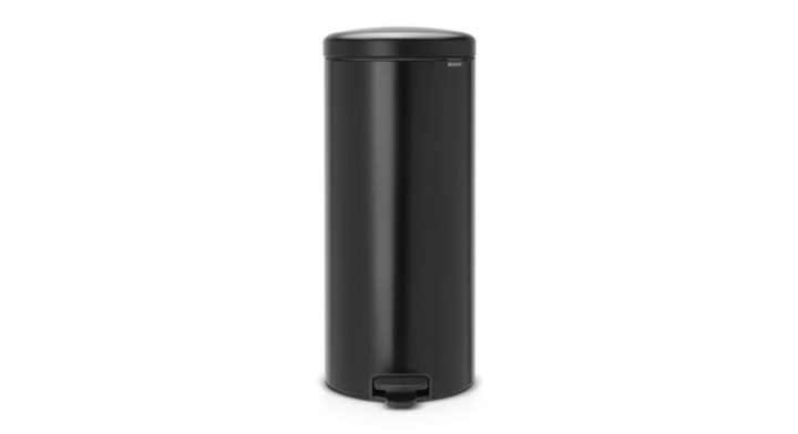 Brabantia, pedaalemmer, 30 liter, mat zwart, VB 114540