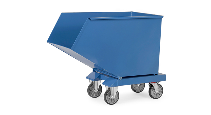 Afvalbak, 1374x730x1072 mm 450 liter Draagverm. 750kg