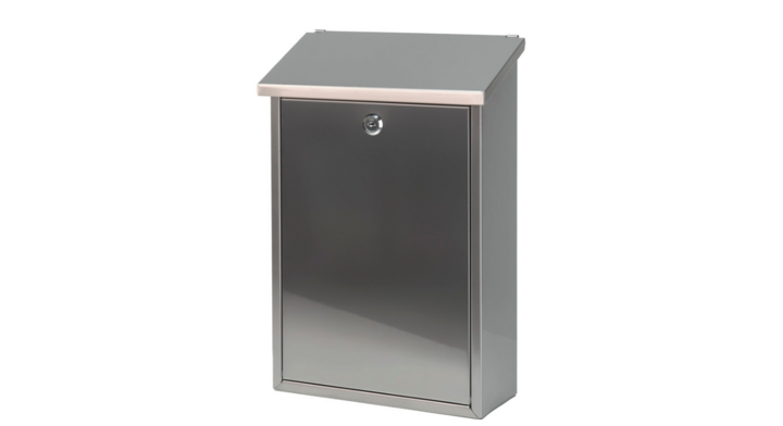 Wandbrievenbus Toledon, 270x120x400 mm, mat RVS, VB 440170