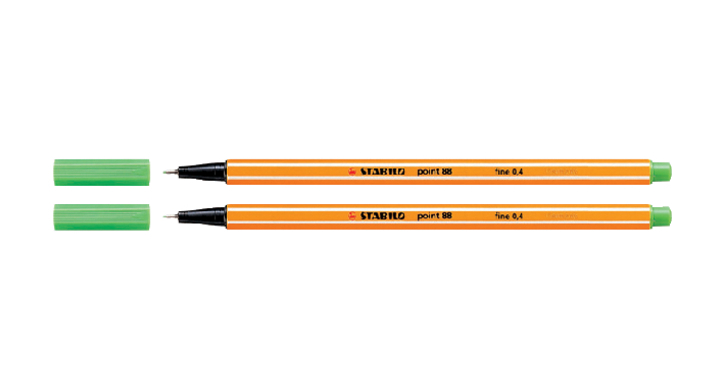 Fineliner stabilo point 88 lichtgroen