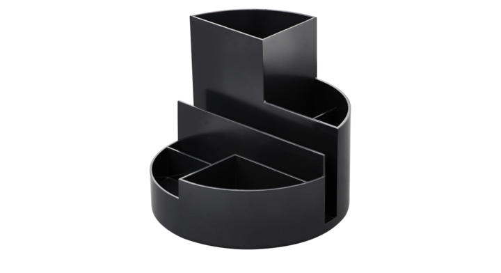 Pennenkoker maul roundbox recycled 6 vaks zwart(4117690.eco)