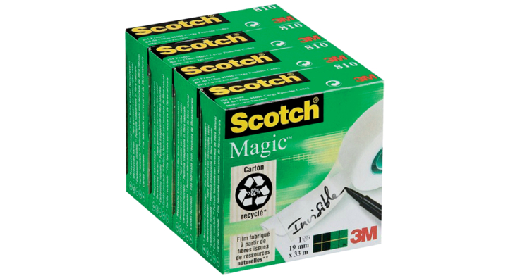 Plakband 3m scotch 810 19mmx33m magic onzichtbaar(cc810)