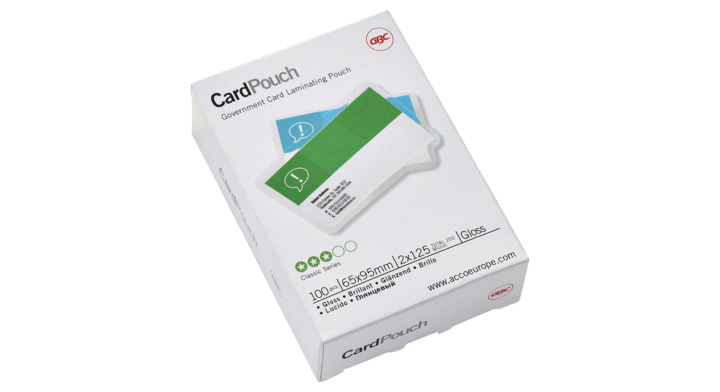 Lamineerhoes gbc government card 65x95mm 125mic