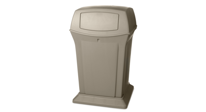 Rubbermaid Ranger, afvalbak, 170 liter, beige, VB 009171