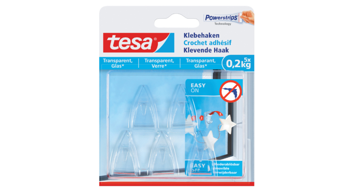 Klevende haak tesa transparant 0.2kg(77734-00000-00)