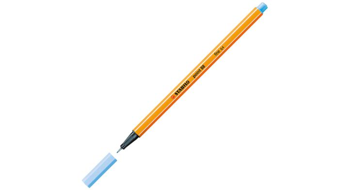 Fineliner stabilo point 88/11 ijs blauw(88/11)