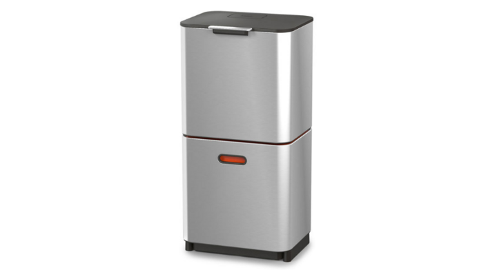 Totem Max, afvalemmer, 60 liter, mat RVS, VB 001013