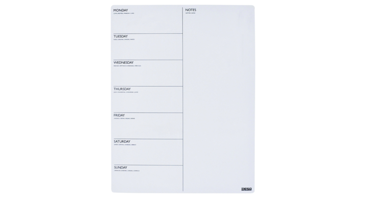 Magnetische planner week desq 40x30cm magnetisch(4225)