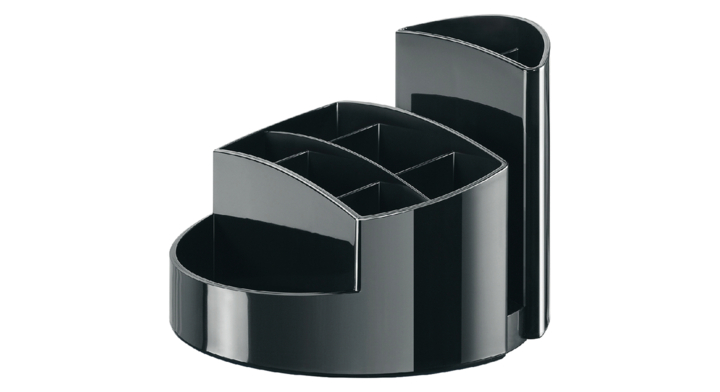 Pennenbak han rondo 9-vaks hoogglans zwart(ha-17460-13)