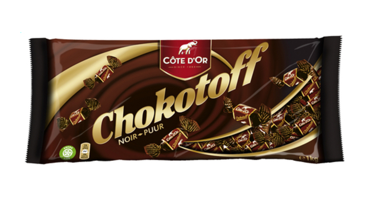 Chocolade cote dor chokotoff toffee puur 1kg(34725)