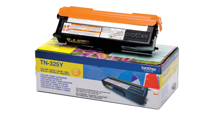 Toner brother tn-325y geel 3.5k(tn-325y)
