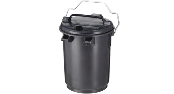 Kunststof vuilnisemmer, 35 liter, donkergrijs, VB 350100