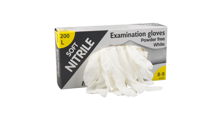 Handschoen Soft-Nitrile, maat S, wit ongepoederd (10x200 stuks) | OP=OP AANBIEDING 