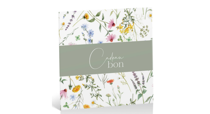 Cadeaubon, dessin spring wild flowers, 12,5x12,5cm (10 st)