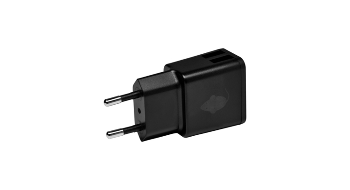 Oplader greenmouse usb-a 2x 2.4a zwart(46956583)