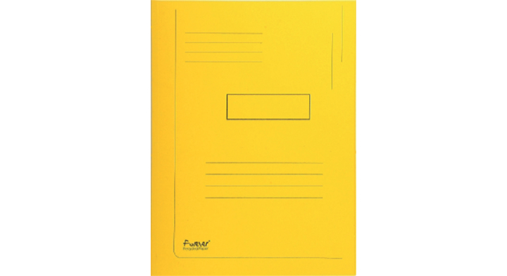 Dossiermap exacompta forever 290gr 2kleppen geel(445009e)