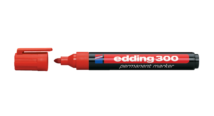 Viltstift edding 300 perm rond 1.5-3mm rood