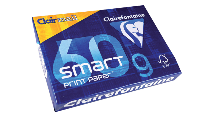 Kopieerpapier clairefontaine clairmail a4 60gr wt