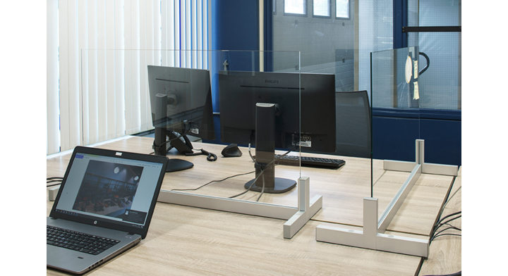 Kuchscherm Losstaand bureau systeem 1004 x 340 x 588 mm