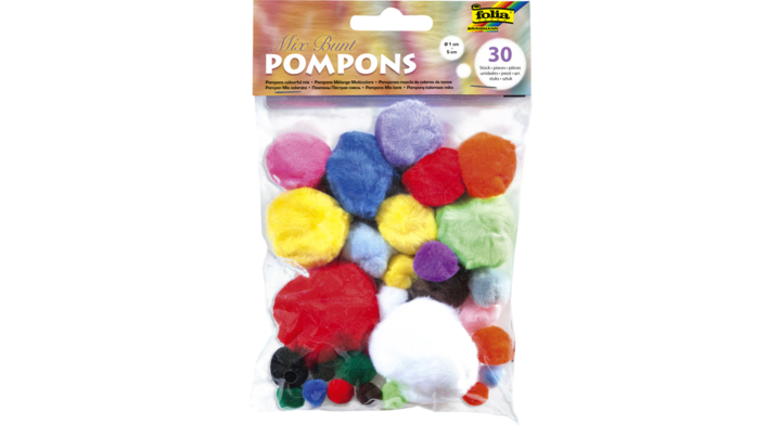 Pompons folia assorti(50309)