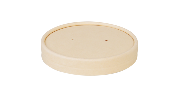 Deksel, voor soepbeker, bamboe papier, 90mm (500 stuks)