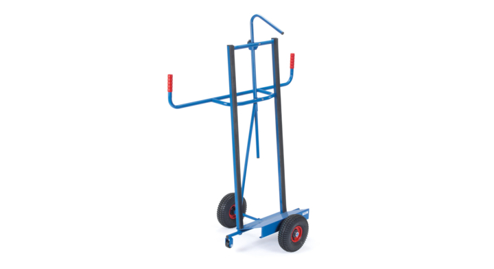 Platenwagen met valbeveiliging, Draagverm. 400kg Rubber band