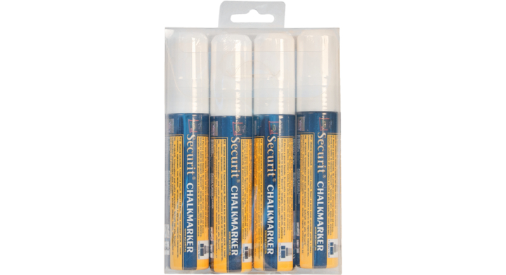 Krijtstift securit sma-720 blokpunt 7-15mm wit(sma720-v4-wt)