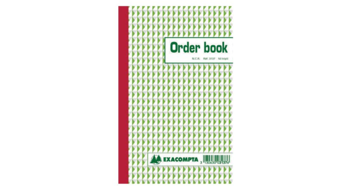 Orderboek exaclair 210x135mm 50x3v