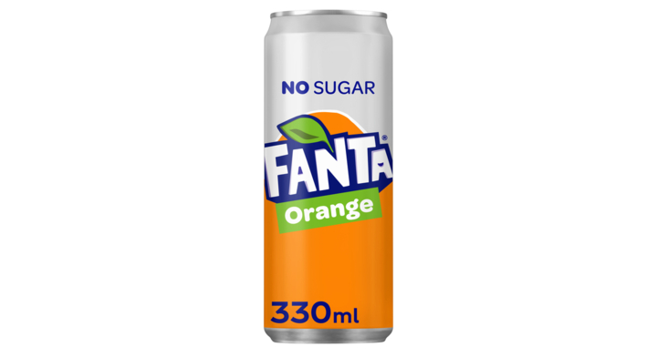 Frisdrank fanta orange zero blik 330ml(284934)