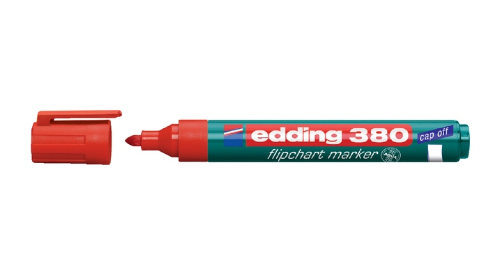 Viltstift edding 380 flipover rond 2mm rood