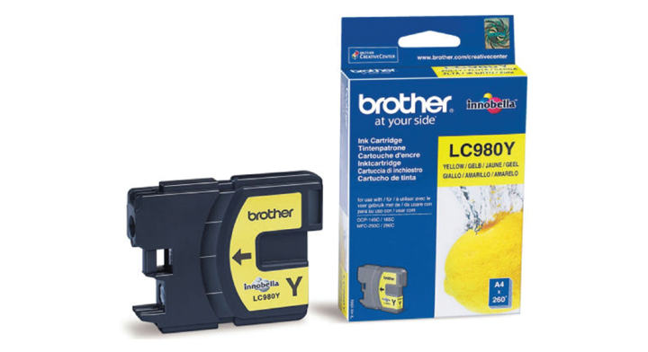 Inkcart brother lc-980 geel