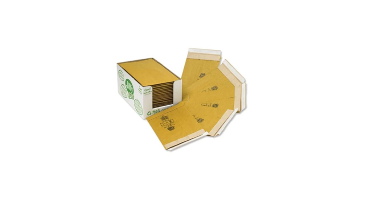 Jiffy green gewatteerde papieren envelop - per 200 stuks - 120x229mm