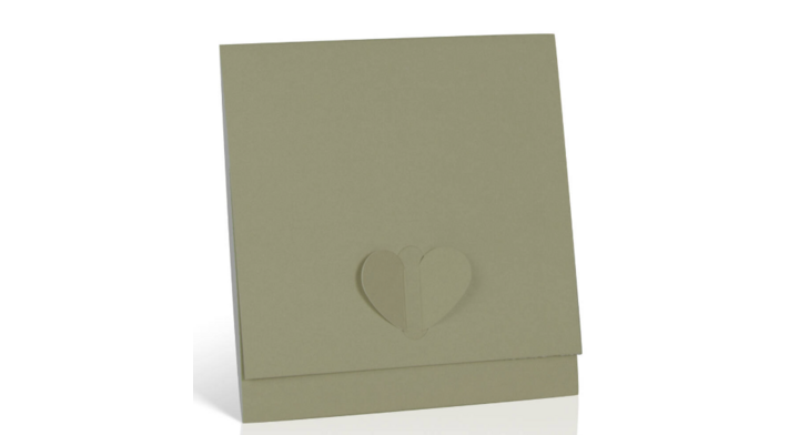 Cadeaubon, dessin love olive, 12,5x12,5cm (10 st)