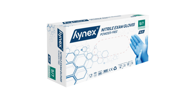 Hynex | Nitril Handschoen | Maat S | Blauw | Ongepoederd | 30004103 (100 stuks)