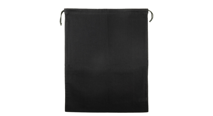 Zakje, katoen, 40x50cm, met trekkoord, zwart (100 stuks)