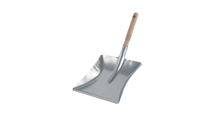 Cleaninq, stofblik, 23x21cm, verzinkt metaal met houten steel, 512550 (1 stuk)