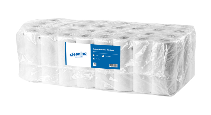 Cleaninq | Keukenrol | 50 Vel | 2-Laags | Wit | 2157 (32 stuks)