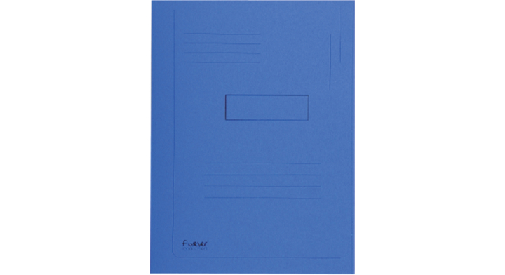 Dossiermap exacompta forever 290gr 2kleppen blauw(445006e)
