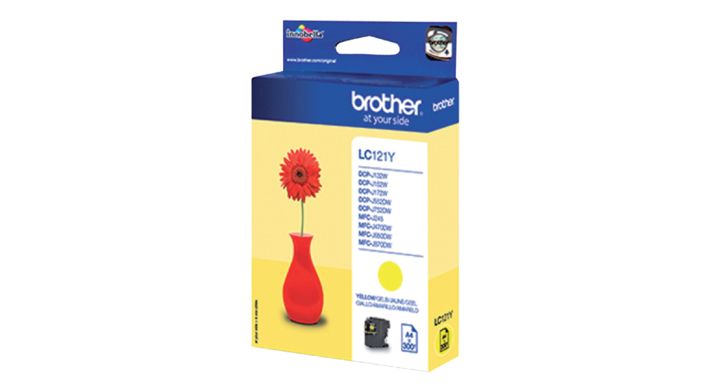 Inkcartridge brother lc-121 geel(lc-121y)
