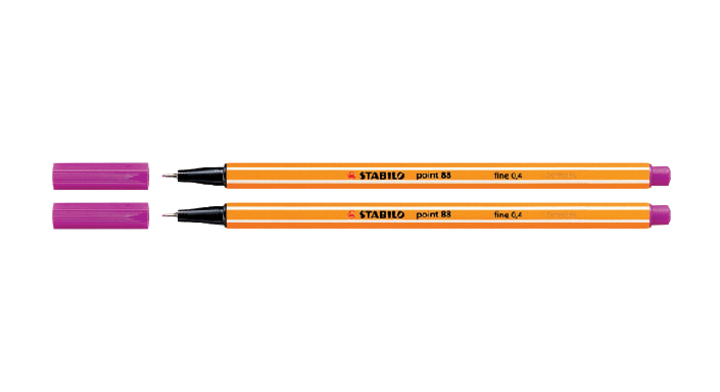 Fineliner stabilo point 88 roze
