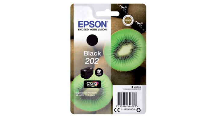 Inkcartridge epson 202 t02e14 zwart(2888122)