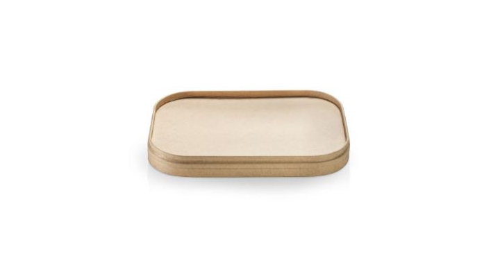 Deksel, kraft-PLA, 17.3x12cm (300 stuks)