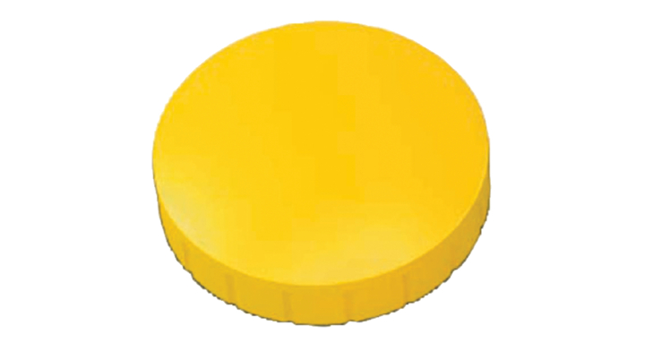 Magneet maul solid 32mm 0.8kg geel(6163213)  ds/10