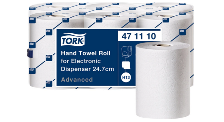 Tork Advanced | Handdoekrol | 143 Meter | 2-Laags | H13 | Wit | 471110 (6 stuks)