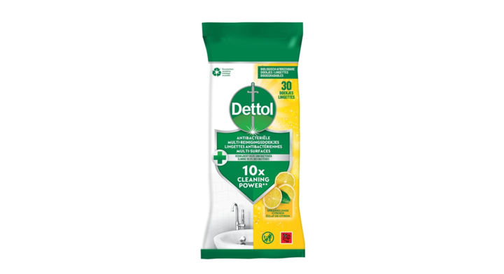 Reinigingsdoekjes dettol antibacterieël citrus 30(3287055)