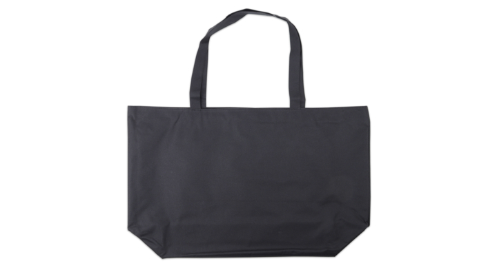 Strandtas, 70x45+2x10, nylon, zwart (25 stuks)